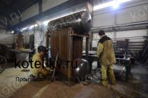 Производство барабанного парового котла на лузге